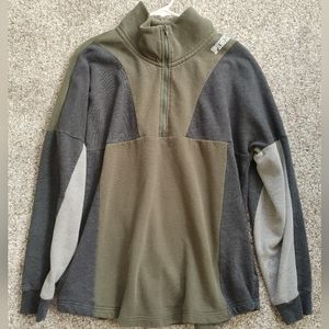 VS PINK colorblock quarter zip